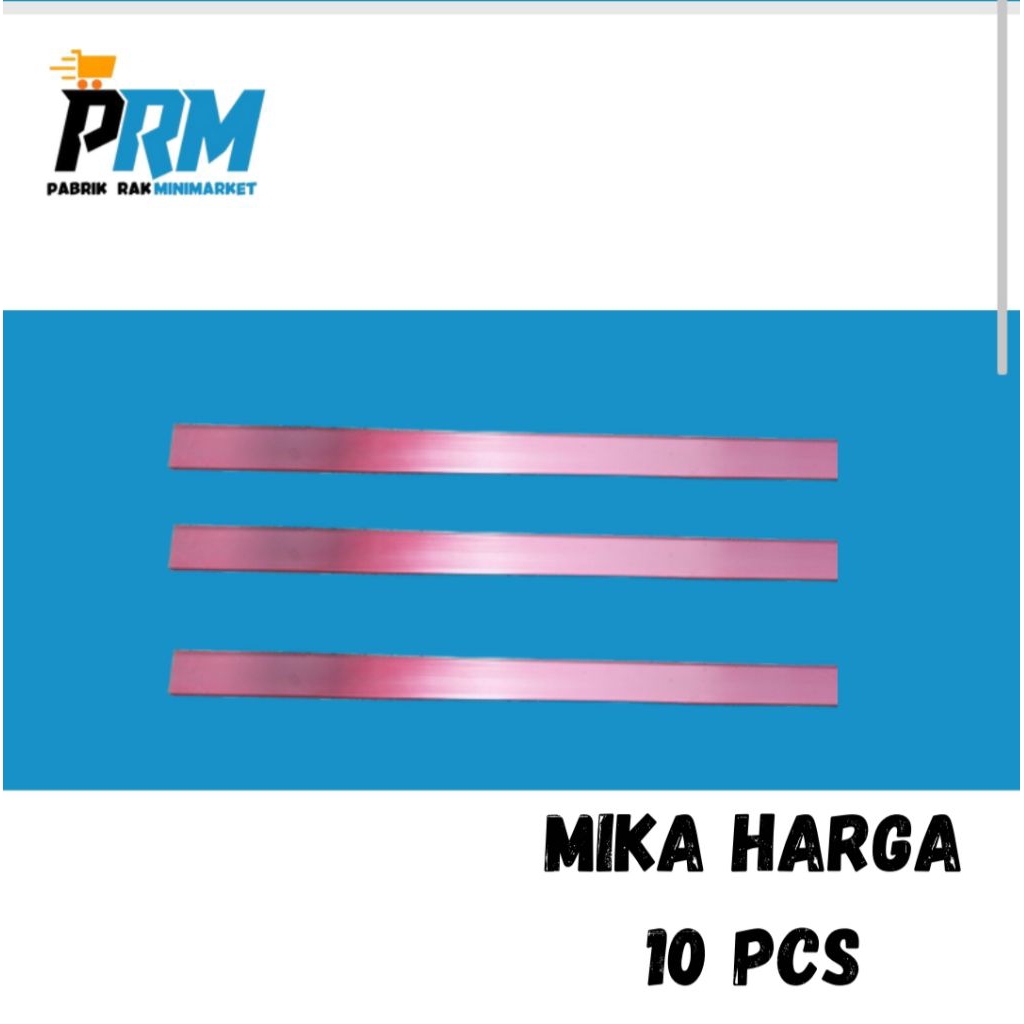 

Mika Harga/ Price Tag / Rail Card isi 10 price card label harga Minimarket Termurah se Jawa tengah Free ongkir