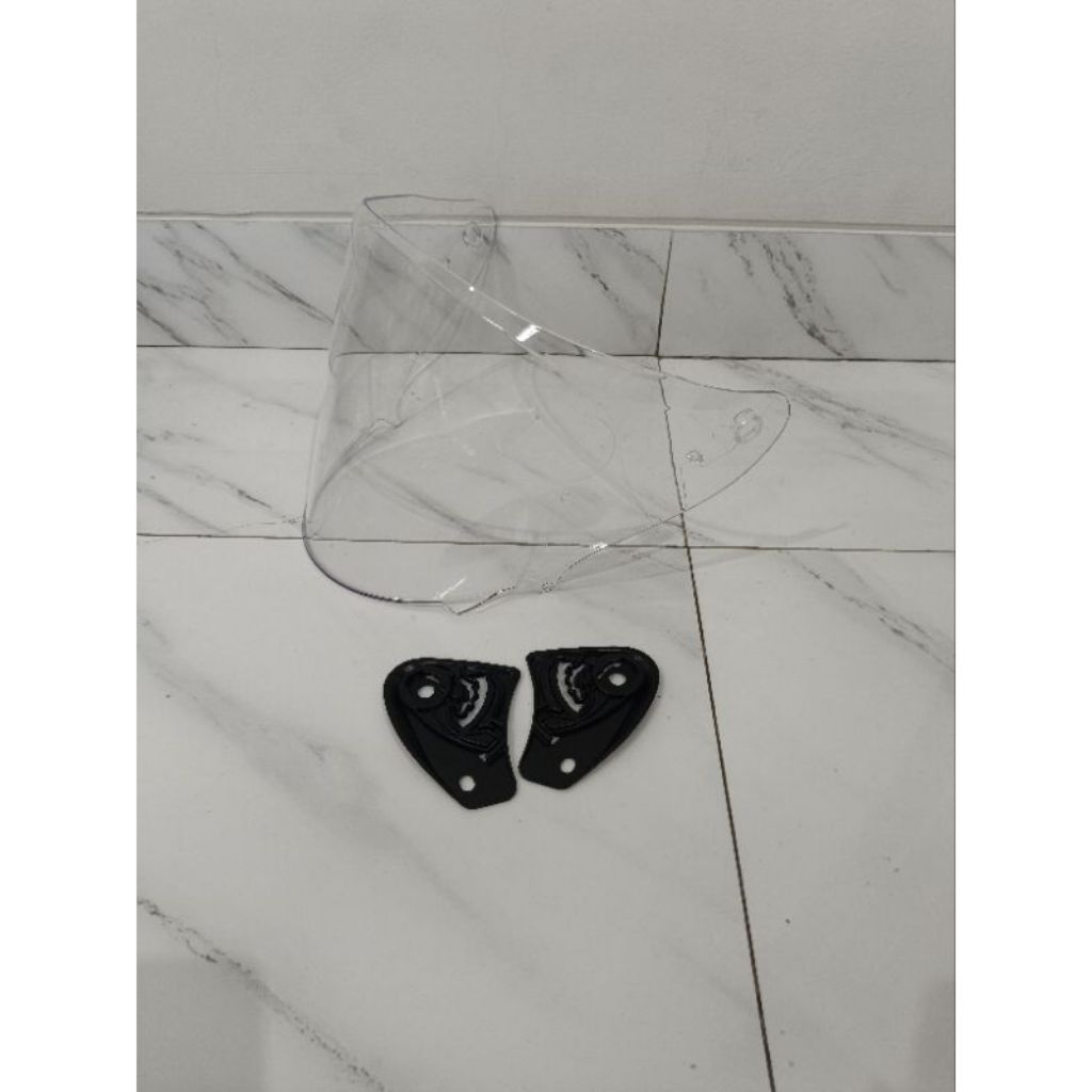 KACA HELM KYT KYOTO R VISOR HELM KYT KYOTO INK DYNAMIC VISOR BENING SMOKE FREE RACHET