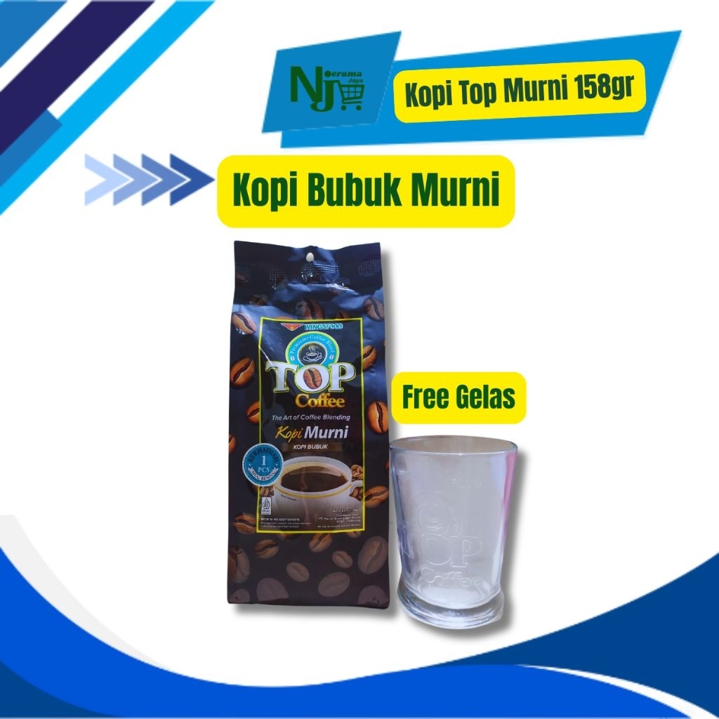 

Kopi TOP Murni 158gr FREE GELAS