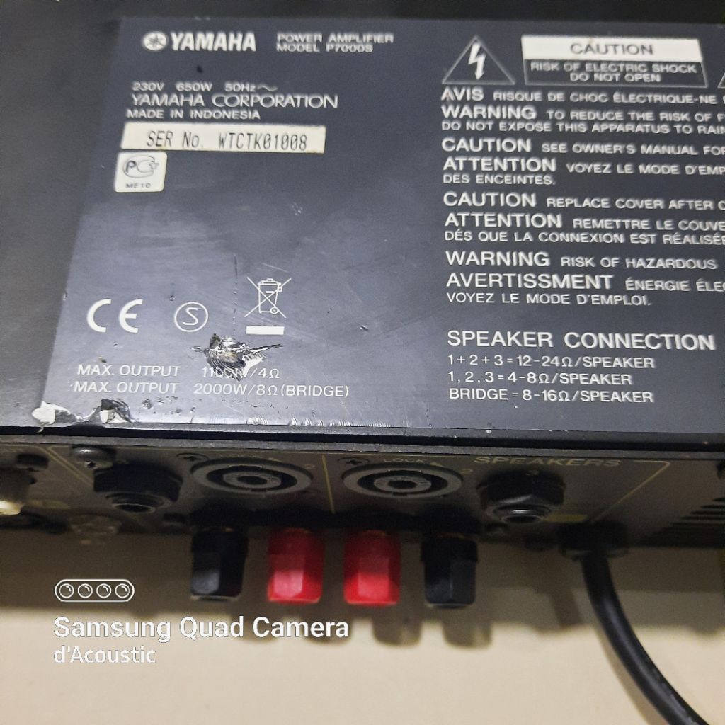 Power Yamaha P7000S bekas original