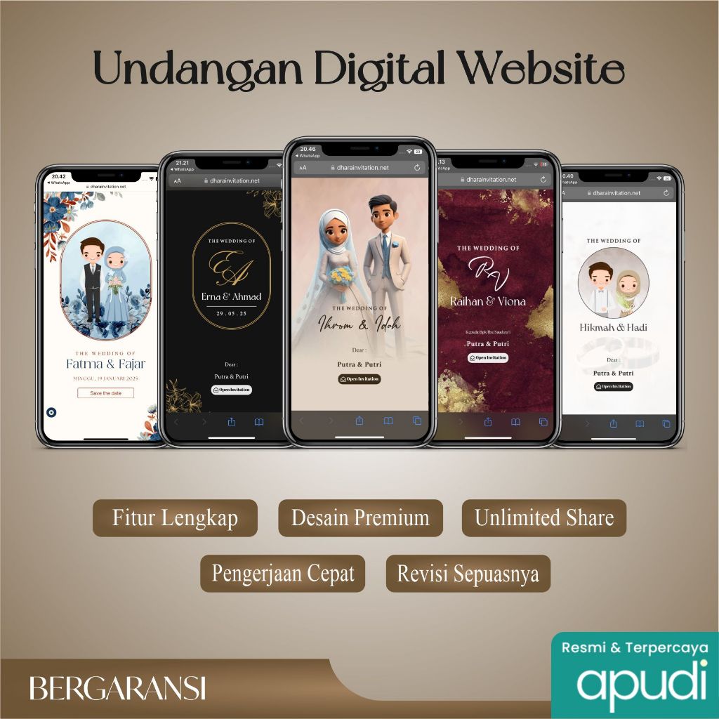 Undangan Web Pernikahan Tanpa Foto