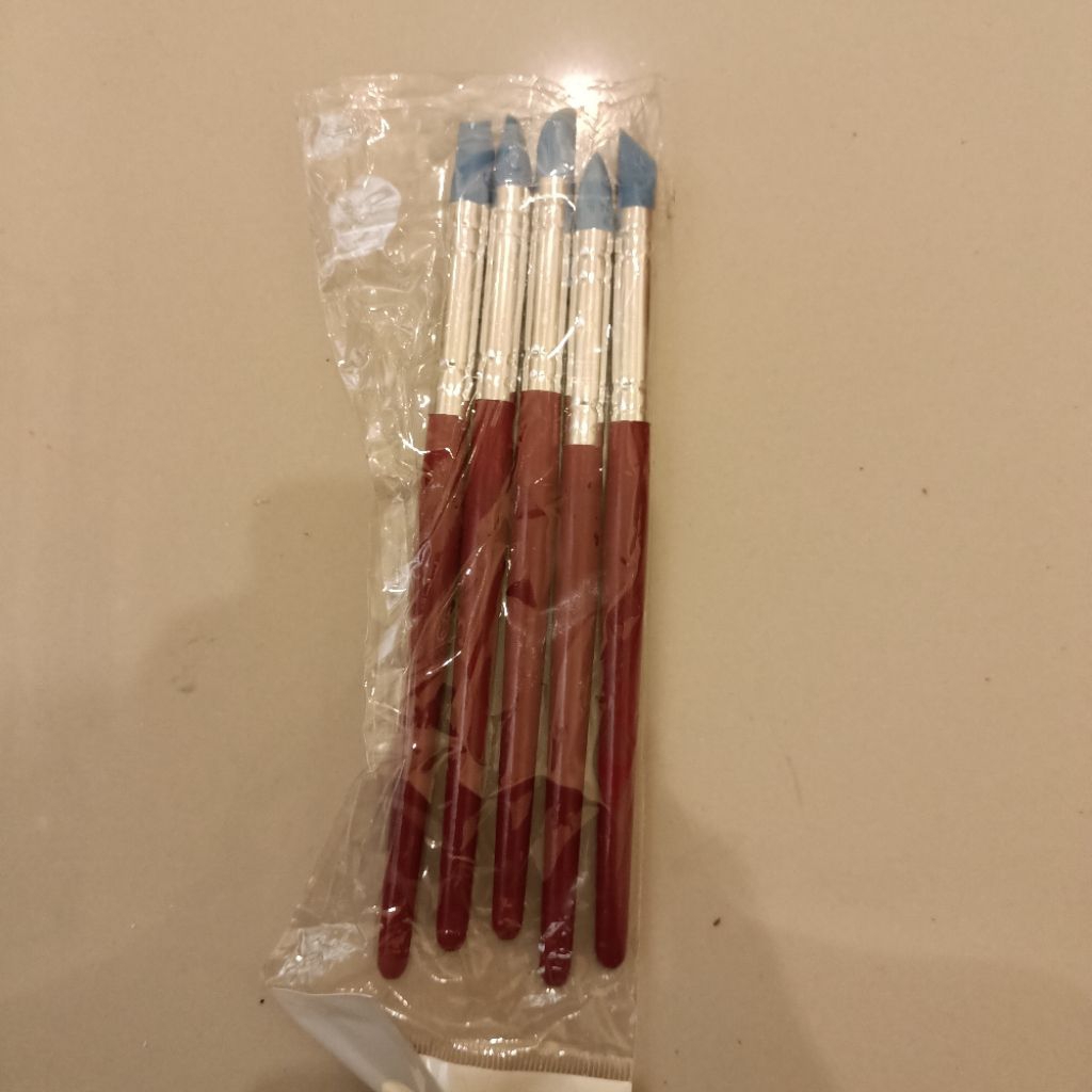 

1set 5pcs carving tools rubber tip paint shaping modelling wipe out tools clay sculpture pottery DIY