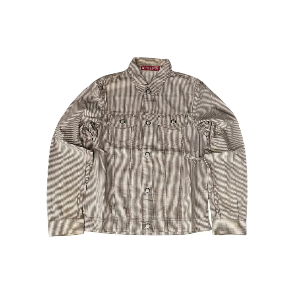 291295 HOMME - Jaket Jeans Jaket Denim Jaket Trucker Hickory Size M