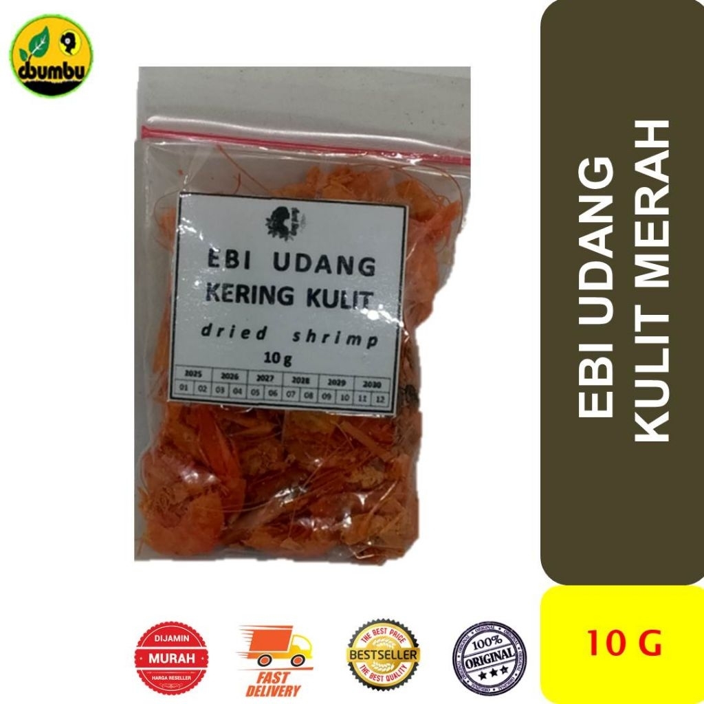 

Ebi Udang Kering Kulit Merah kemasan Sachet 10 gram