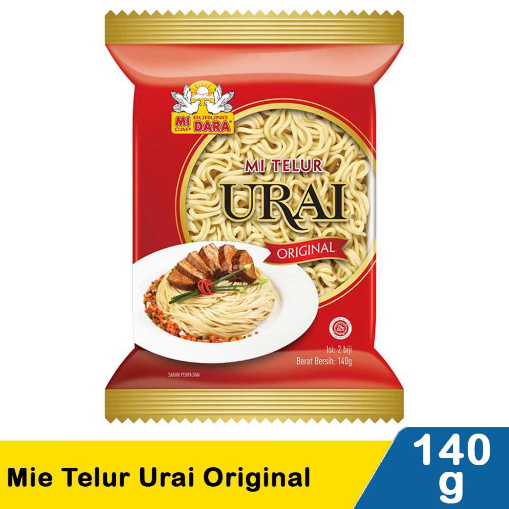 

Burung Dara Mie Telur Urai Original 140g