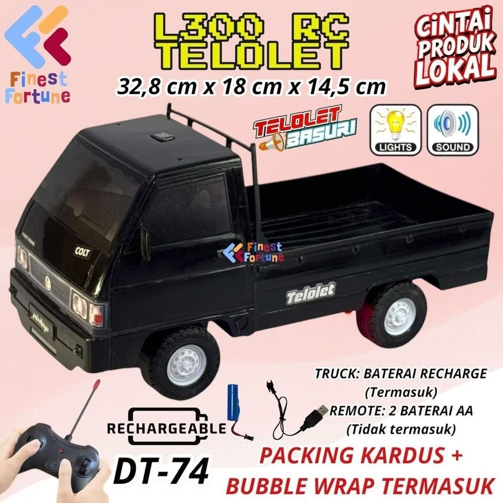 BYBO 986 mainan anak mobil remote control pick up L300 telolet DT74 RC