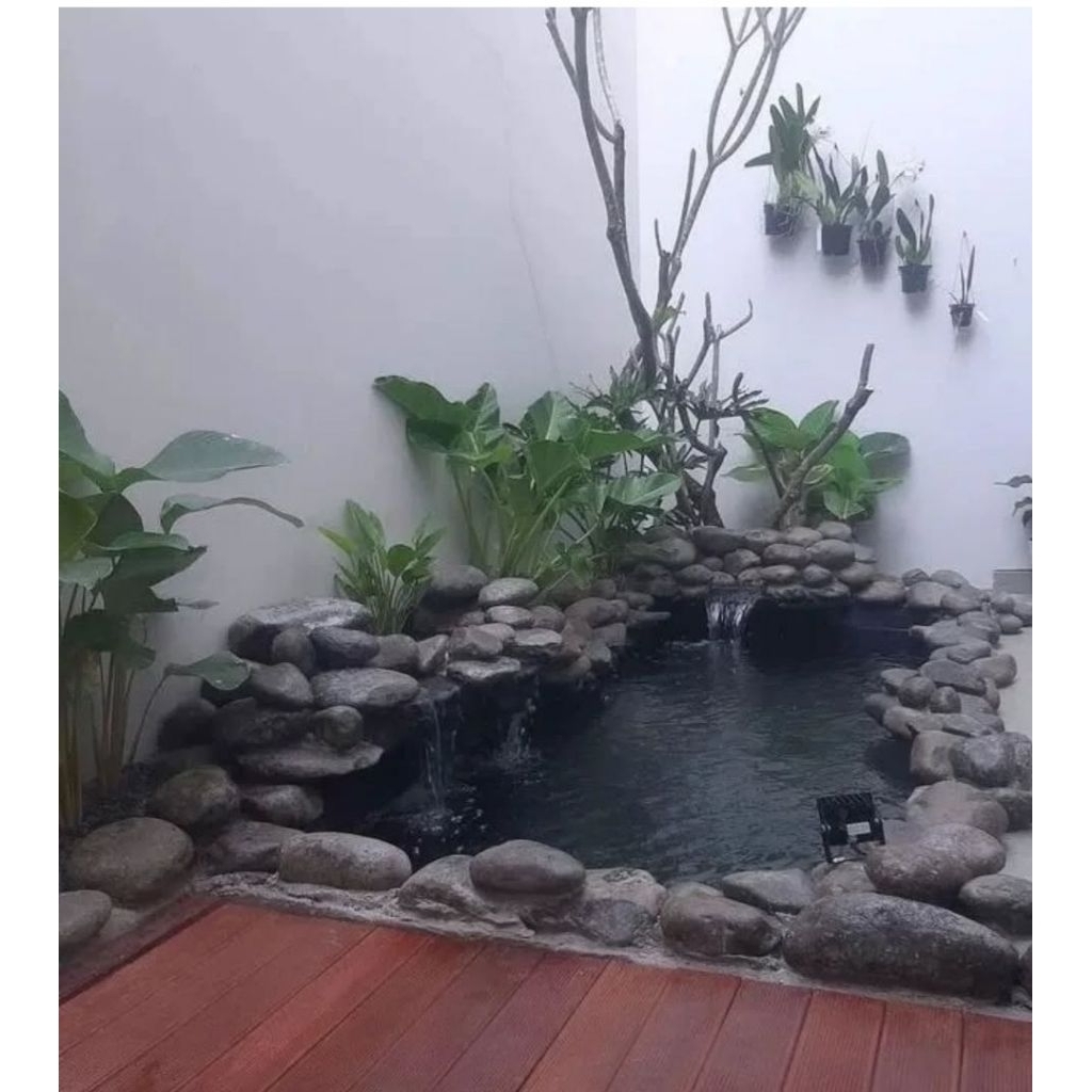 jasa pembuatan kolam/ air terjun / tebing / taman kering / pohon bonsai