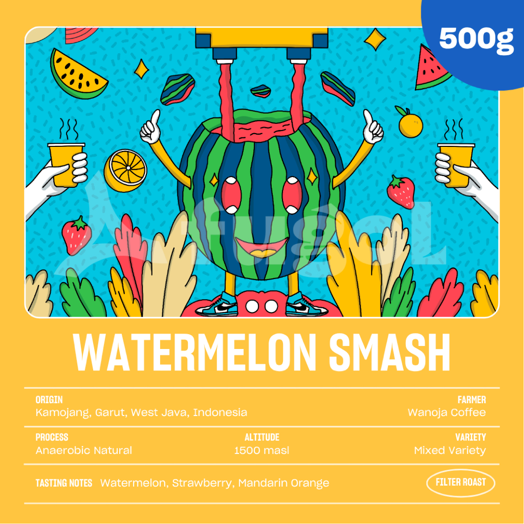 

Kopi Arabika Jawa Barat WATERMELON SMASH (500 gr) Single Origin Specialty Coffee Arabica Beans