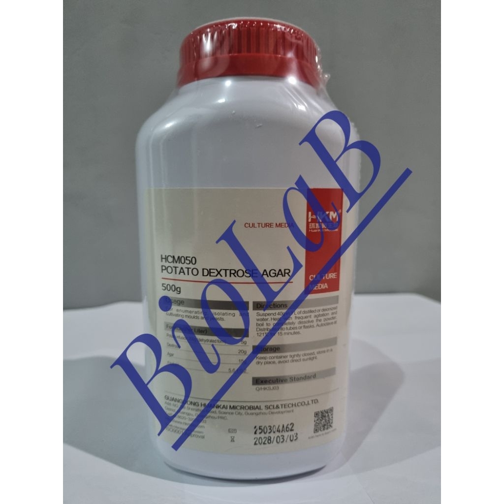 Potato Dextrose Agar, 500 Gram