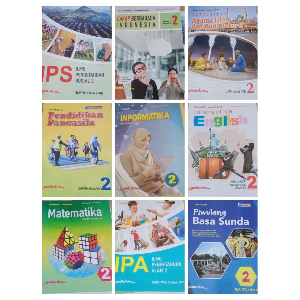 Buku pelajaran KELAS 2 SMP Yudhistira