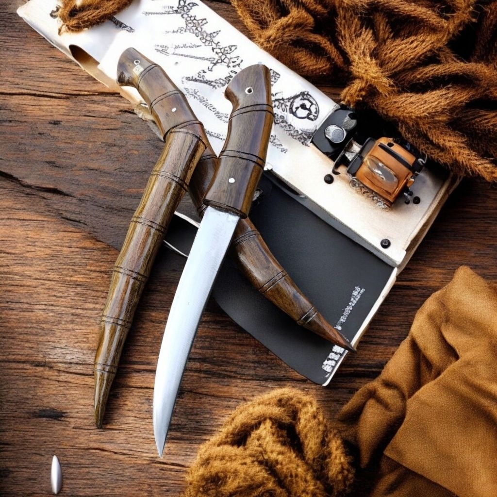 Pisau Cacing Sonokeling - Baja Julia Raptor Tahan Karat