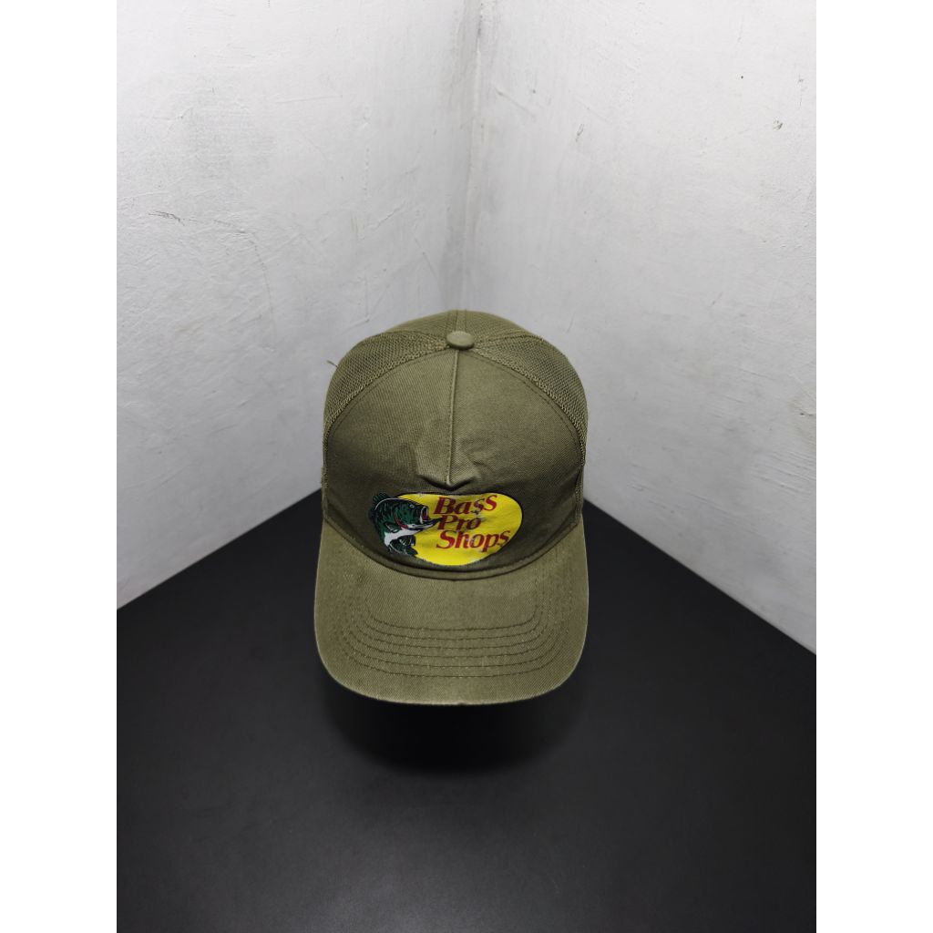 Topi dewasa cewek cowok BASS PRO SHOPS original second brand official tag by bassproshops warna hija