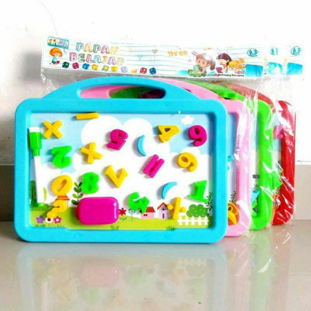 MAINAN ANAK PAPAN TULIS HURUF ANGKA ALFABET MB02