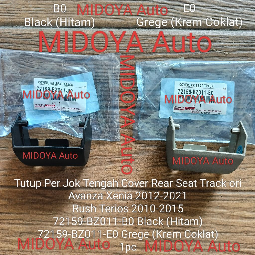 Tutup Per Jok Tengah Cover Rear Seat Track Avanza Xenia 2012-2021 Rush Terios 2010-2015 9 ori 72159-
