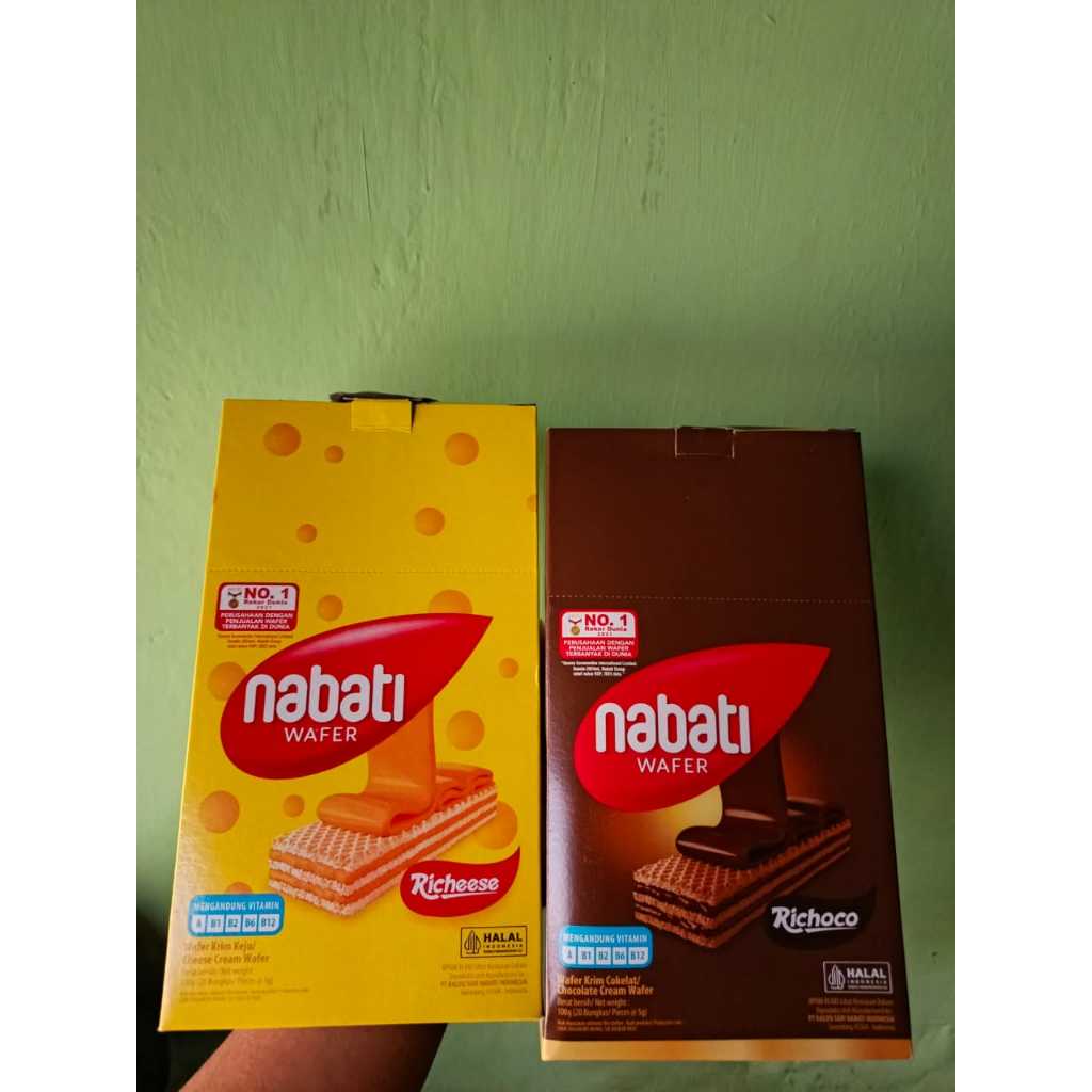 

Nabati Wafer Box 100gram (20pcsx5gram) Parcel/Camilan/Hajatan