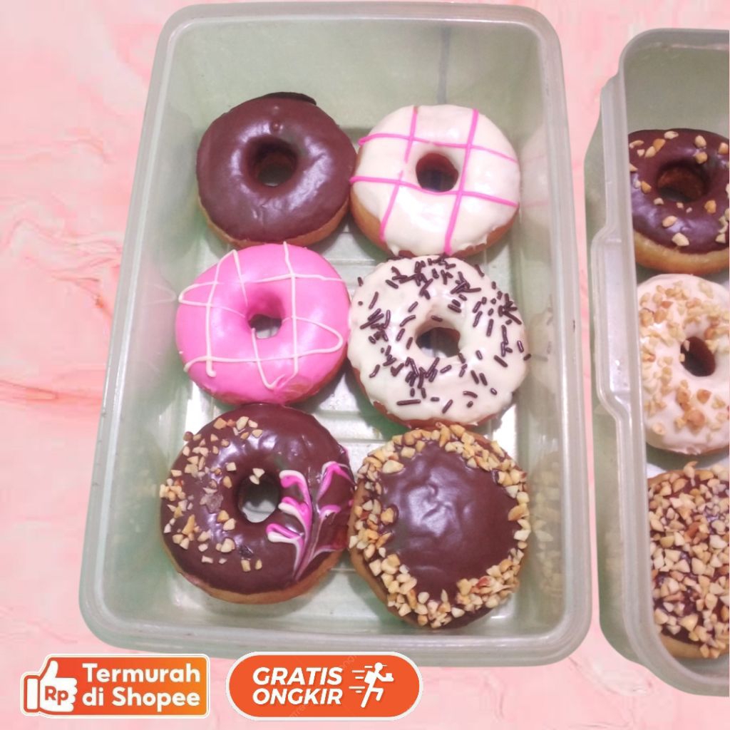 

Donat sz medium isi 6 per box