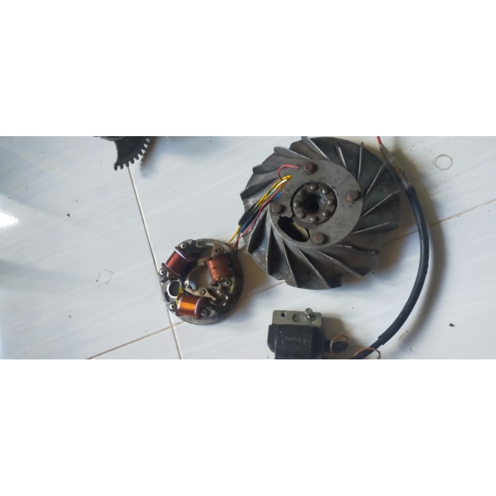 set pengapian vespa super as kecil