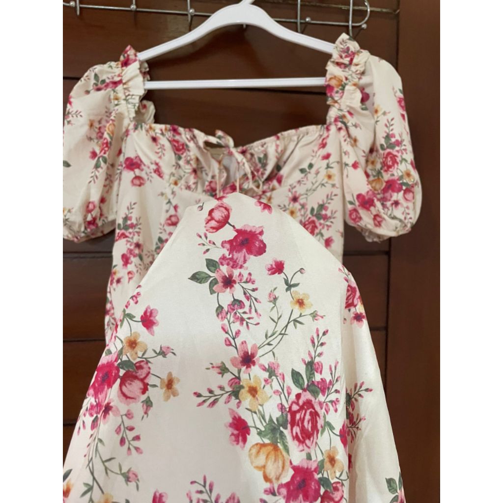 Floral Korean Dress