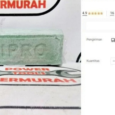 

Batu Hijau WIPRO Poles Besi Stainless Polish Buffing Compound Gosok