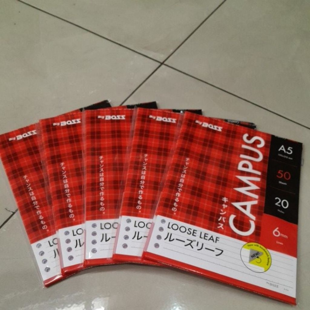 

LOOSE LEAF A5 BIG BOSS isi 50 lembar