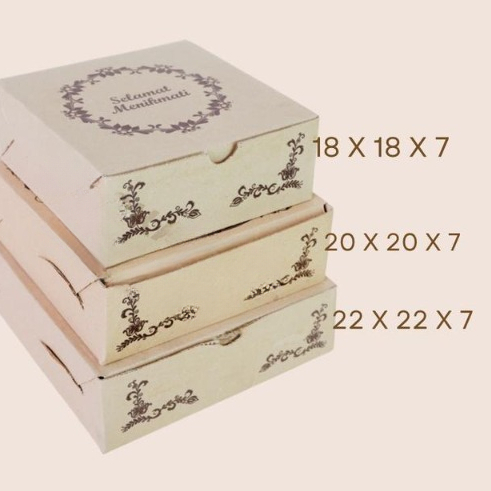 

Box Kotak Makanan Catering Isi 10 Pcs Dus Nasi Motif Uk 18 x 18 x 7 Cm Bahan Eflute Tebal Box