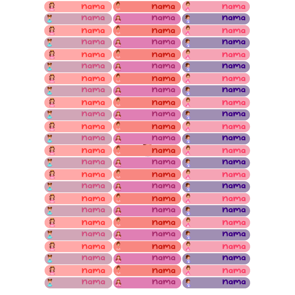 

Sticker alat tulis PENA / PENSIL anak