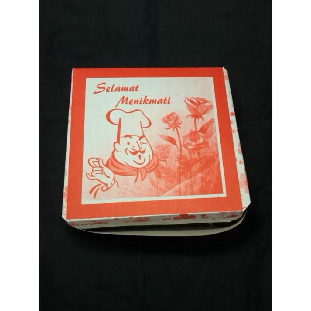 

kotak cake / kotak kue mika/ box cake motif selamat menikmati (isi10 lembar)