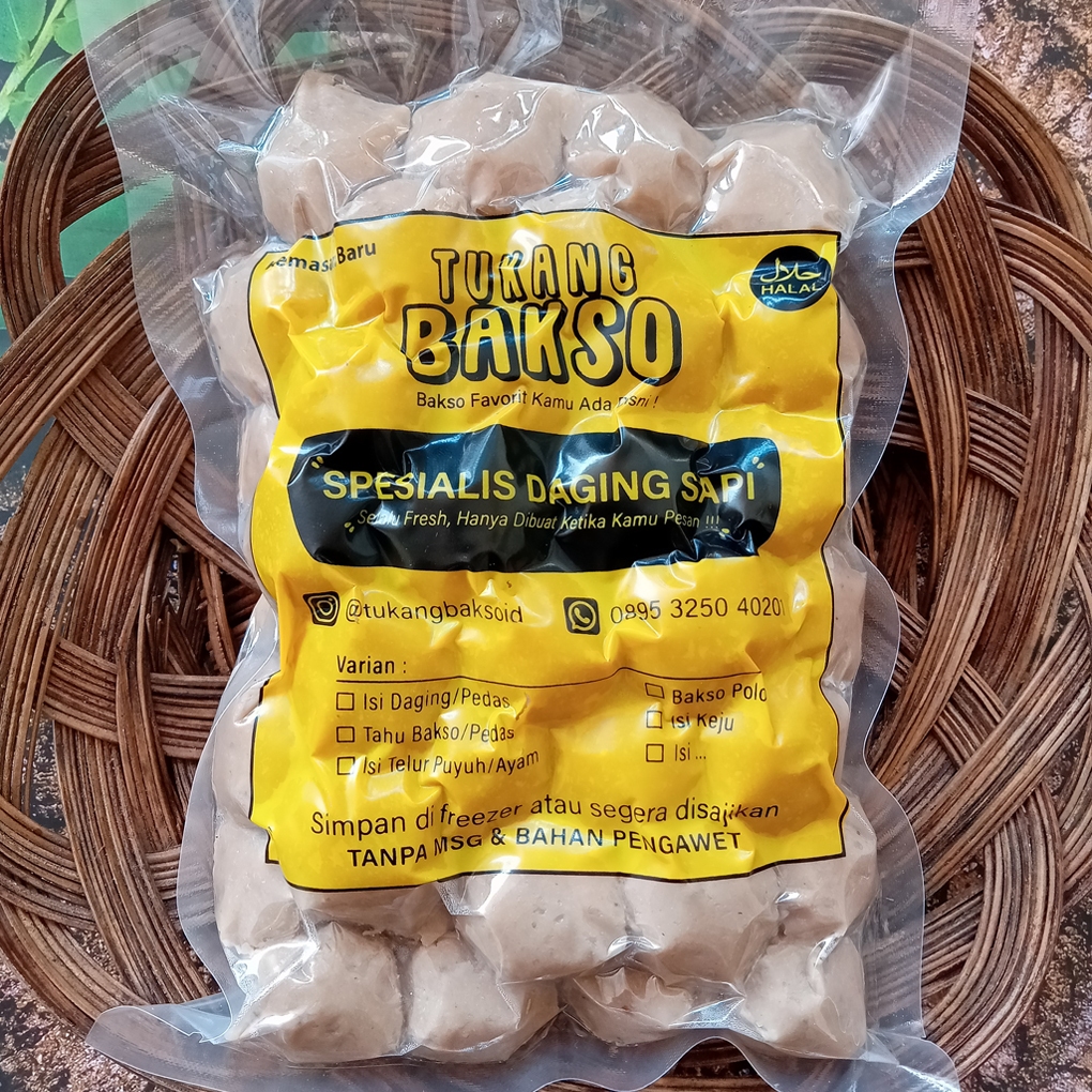 

Bakso Sapi Polos Uk. Sedang Isi 50 pcs | TUKANG BAKSO ID
