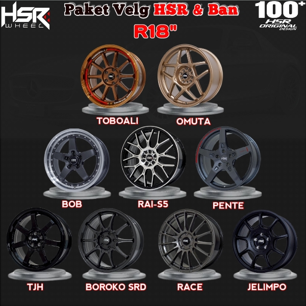 Paket Velg HSR Ring 18 Dan Ban Spek Ban Bisa Buat Innova, Xpander, HRV