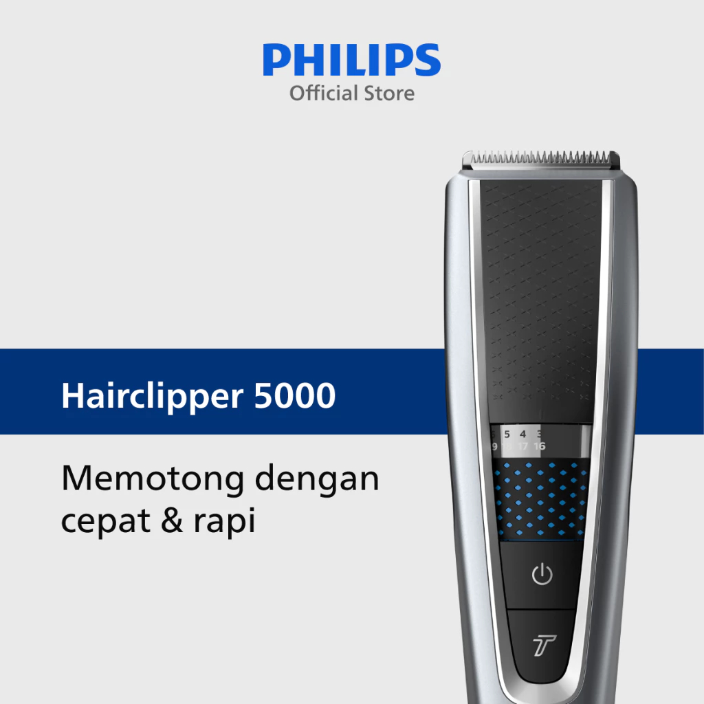 PHILIPS Hair Clipper HC5630/15 | Shaver | Alat Cukur Rambut Electric | Pangkas Rambut dengan Cepat |