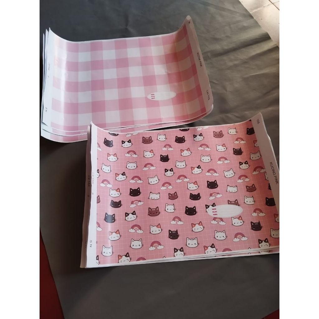 

Sampul Buku Aestetic Custom Nama isi 5pcs