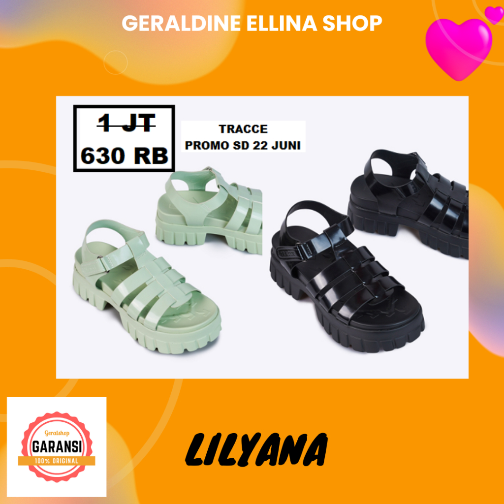 Sandal wedges Wanita Tracce seri DREWY 100% ORIGINAL SALE