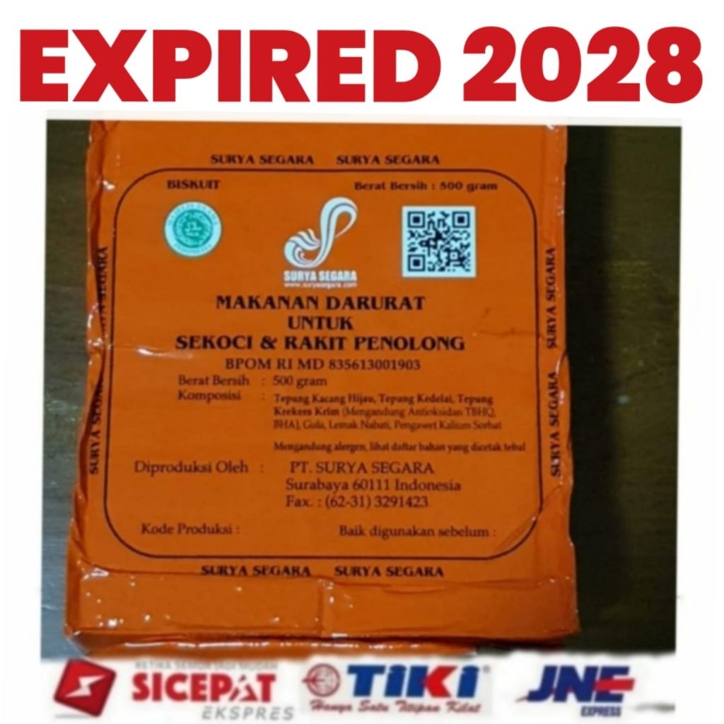 

Survival Camping Ration Food MRE Alternatif Ransum Enerkit Imukal Enertab Viteral Minsus