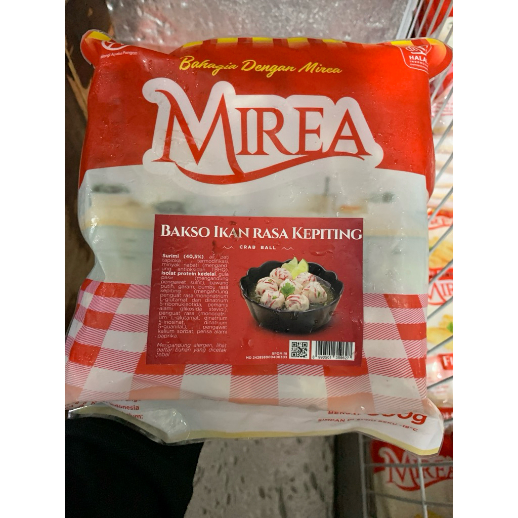 

Mirea Bakso Ikan Kepiting 500gr
