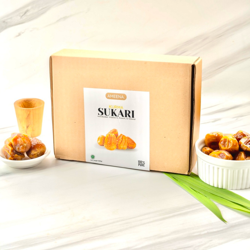 

Kurma Sukari Premium 1 KG | Ameena Premium Quality