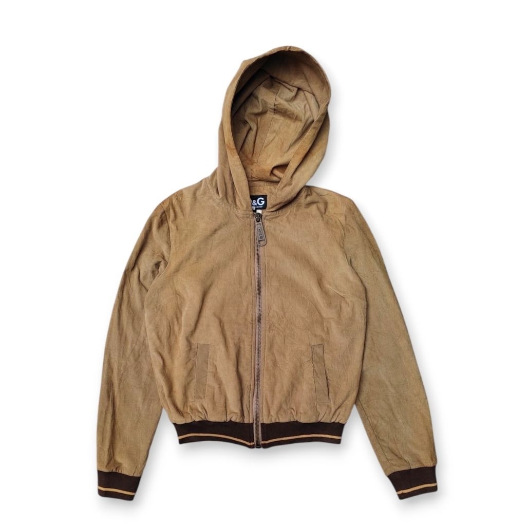 Dolce & Gabbana Corduroy Zip Hoodie
