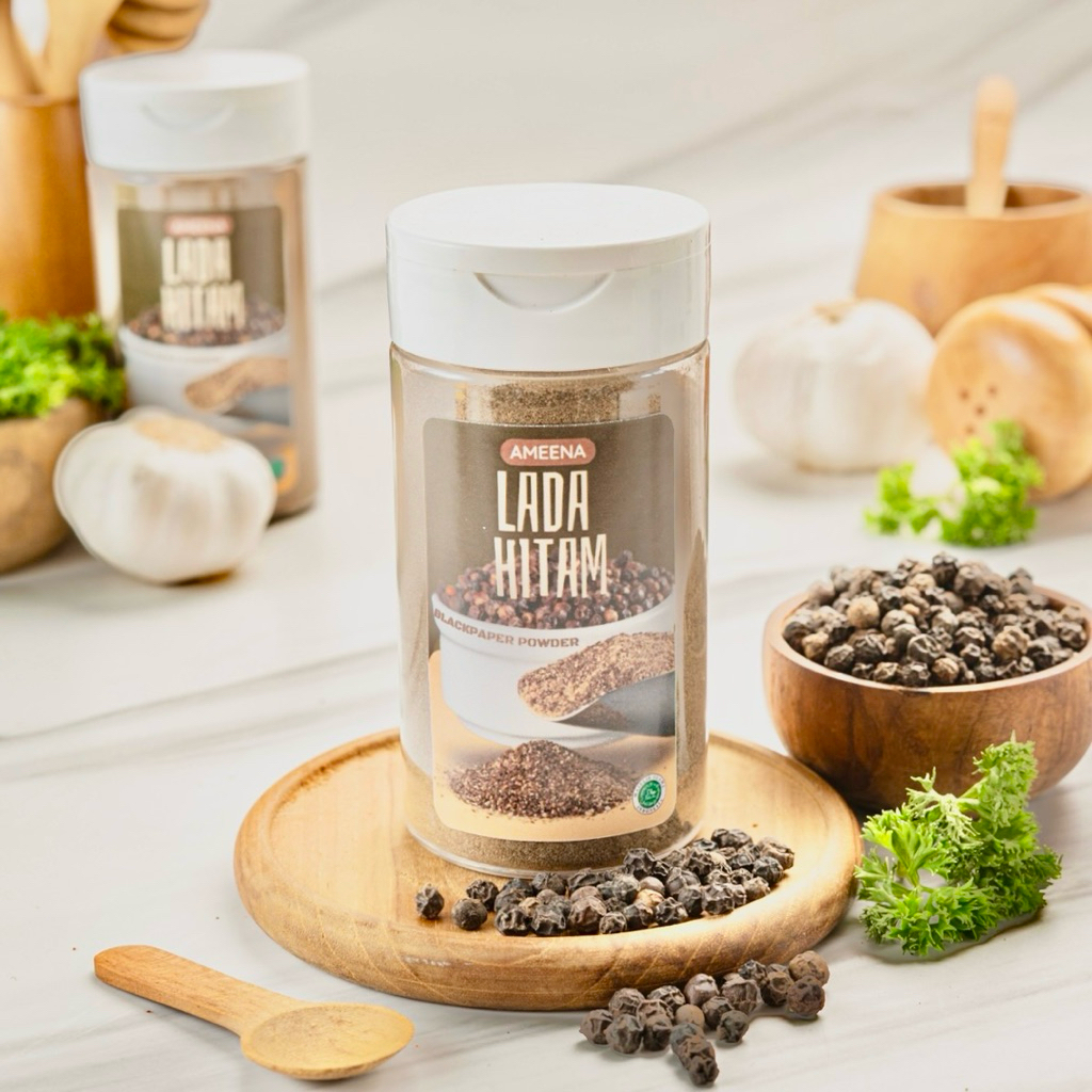 

[ MINI ] Lada Hitam Bubuk Murni 60GR | Ameena Premium Quality
