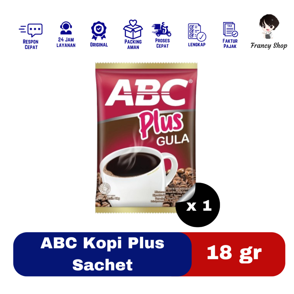 

ABC Kopi Plus Gula Sachet 18gr
