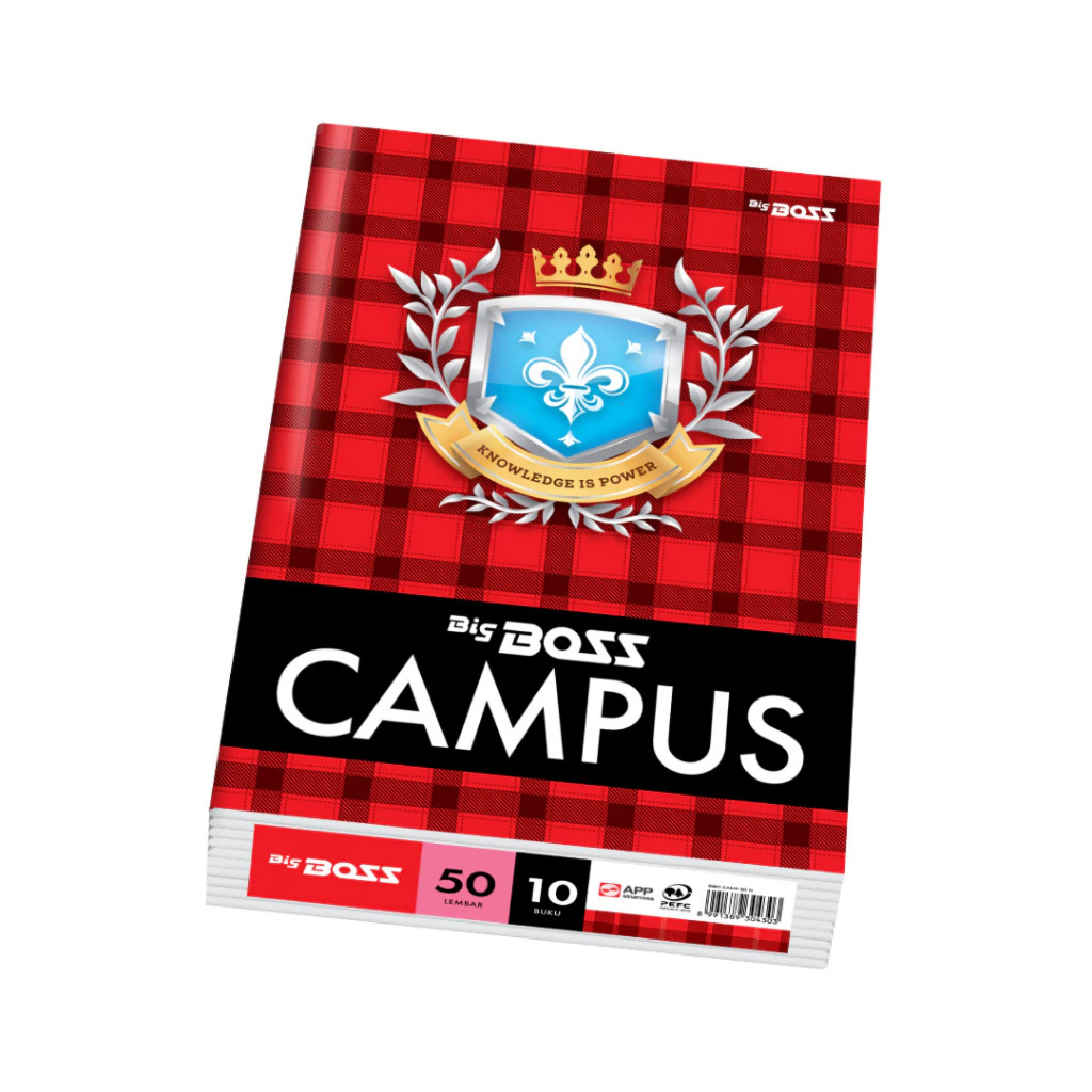 

HJK Buku Tulis Big Boss / Bigboss Campus 50 lembar / Buku Tulis Boxy