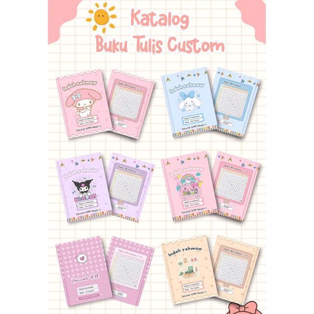 

Buku Tulis custom