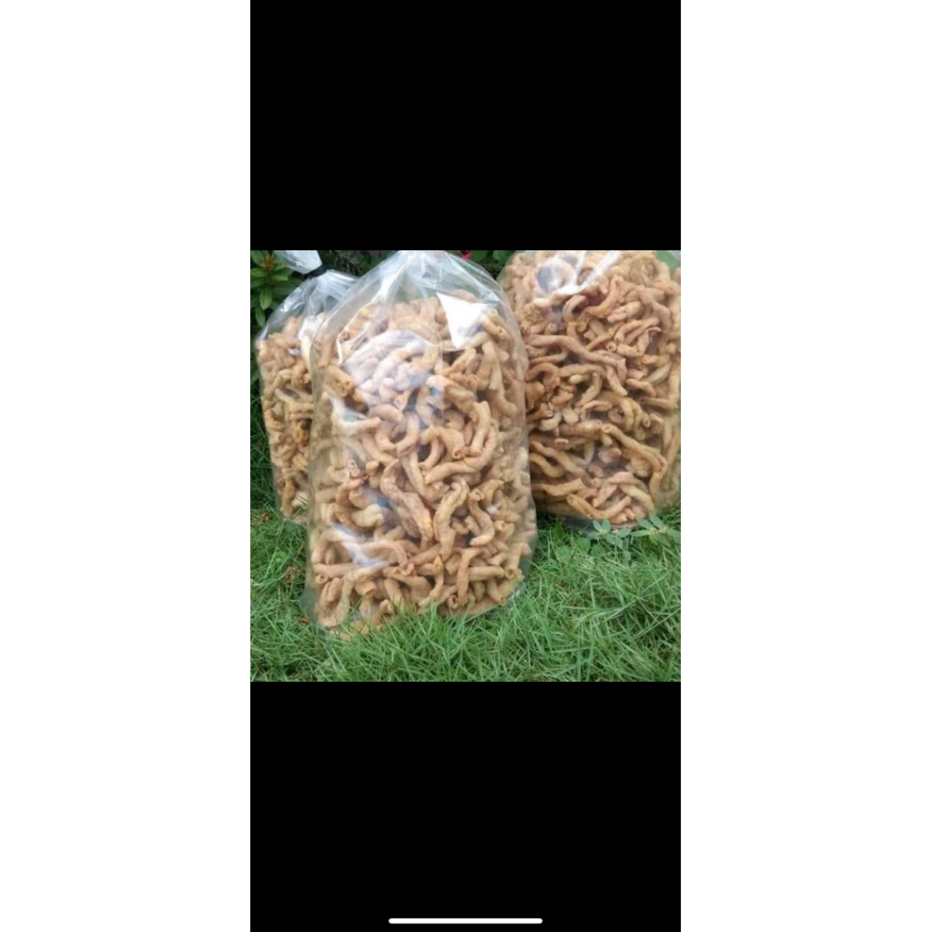 

250 gram kripik usus gurih dan renyah