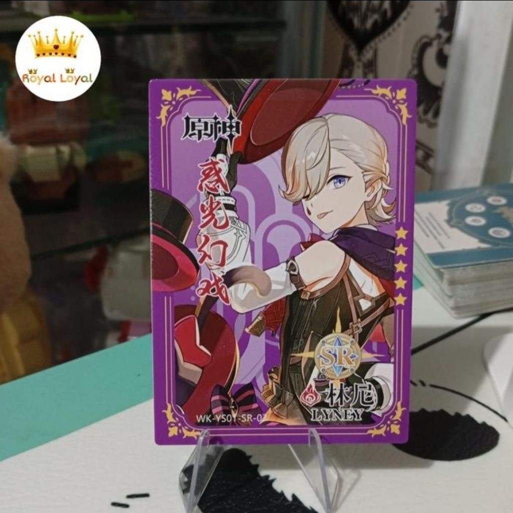 Lyney Kartu Collection CCG Genshin Impact SR Tebal Card - (SR-03)