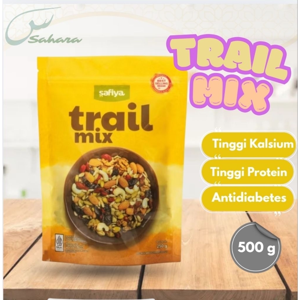 

Trail Mix Safiya 500 gram Dried Fruit Seed Nuts Roasted Snack Sehat