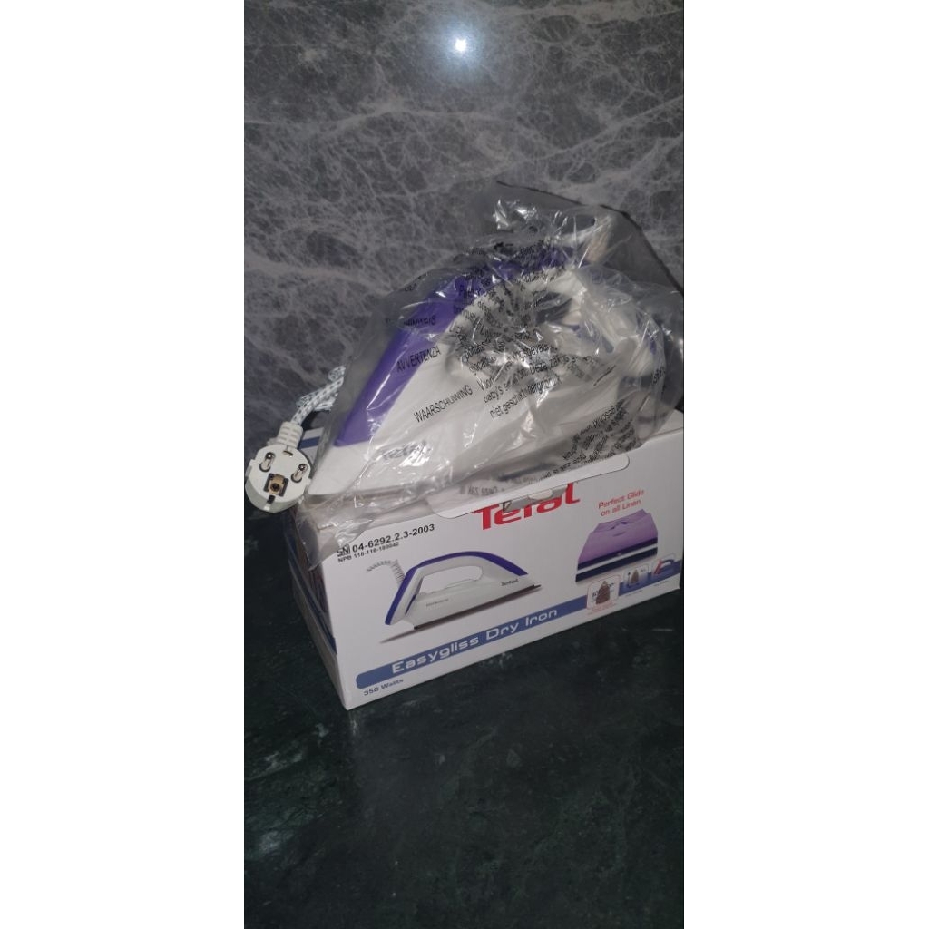 Setrika TEFAL EASY GLISS DRY IRON Non stick FS4040 Ori- New