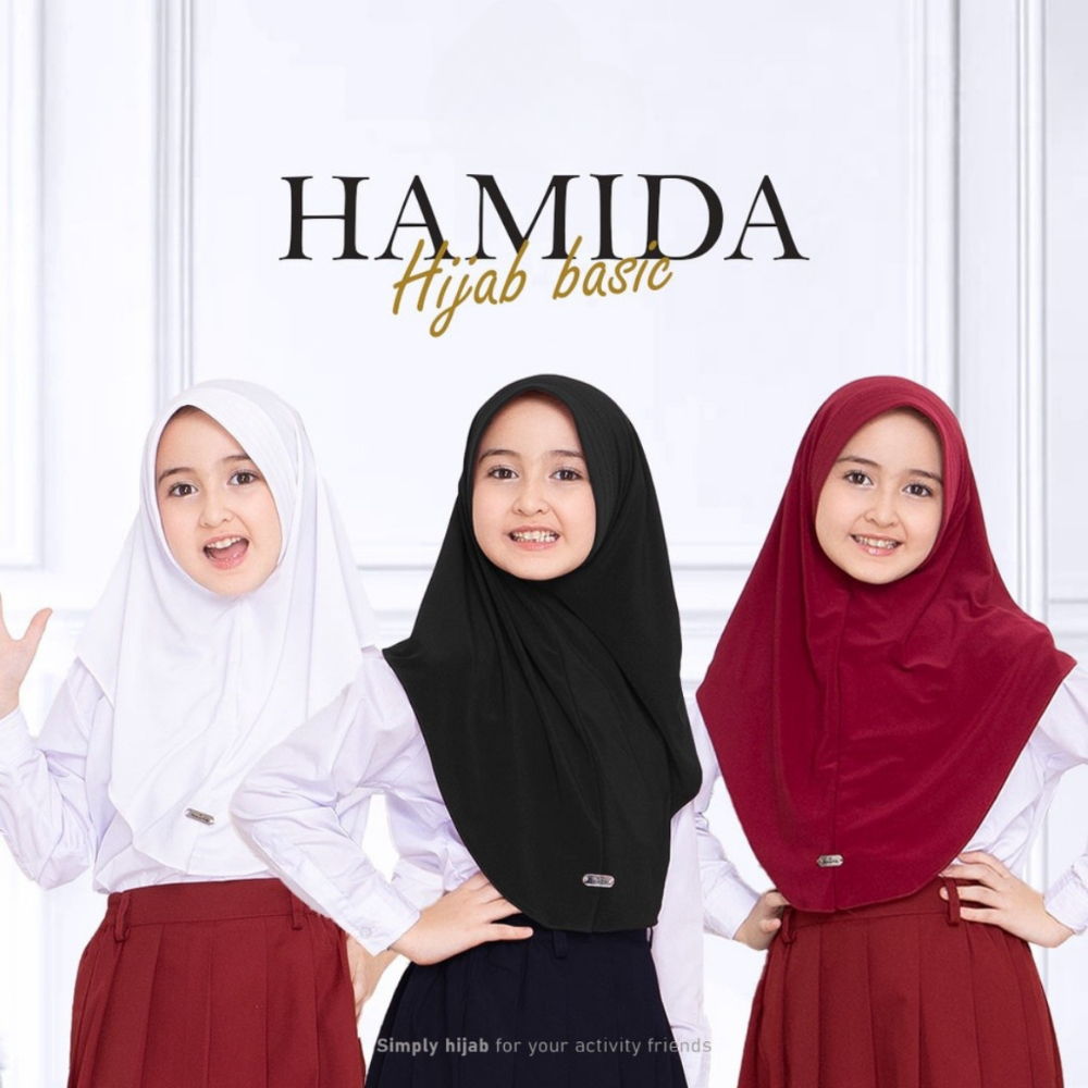 Jilbab Instan Anak Perempuan SD SMP Bahan Jersey Premium
