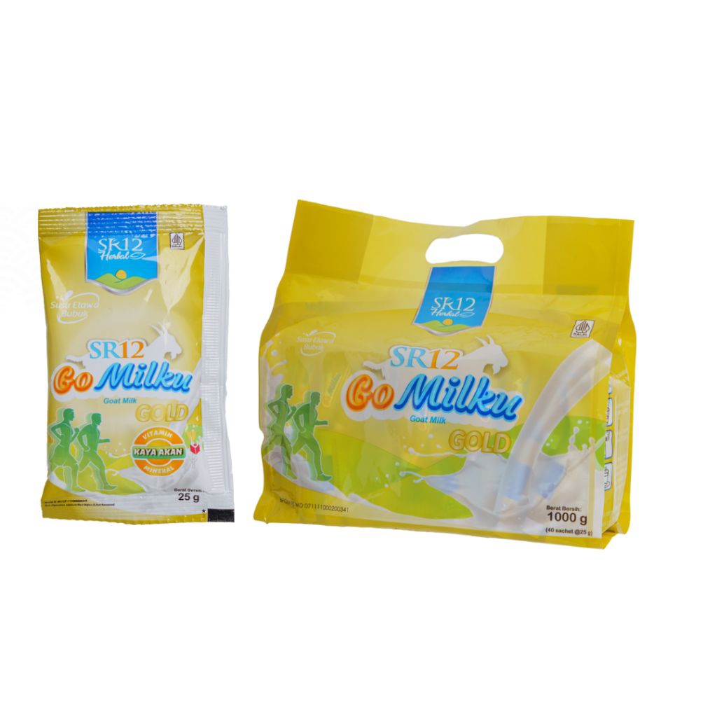 

Susu Kambing GoMilku Gold SR12 / Kemasan Sachet / Isi 40 Sachet / Praktis / Menyehatkan Sendi