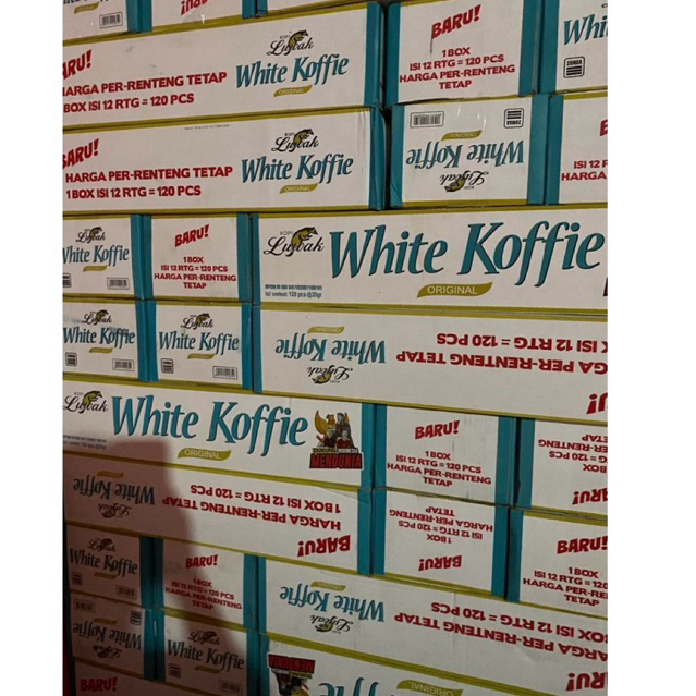 

1 Karton Luwak White Kopi Isi 20g x 120 Sachet (12 Renceng) 1 Dus Luwak White Coffe