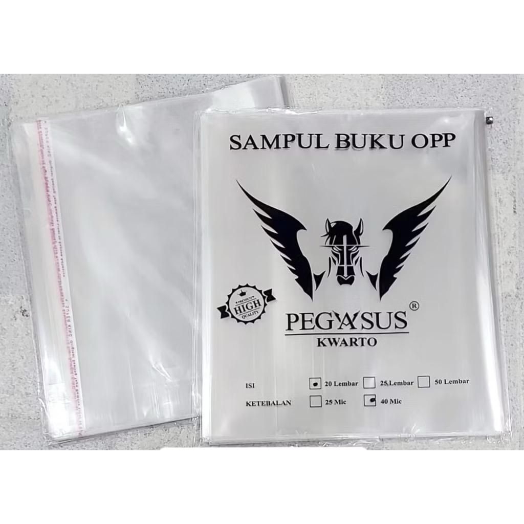 

Sampul buku plastik kwarto/buku sidu 40 mivron lem (20 lembar)