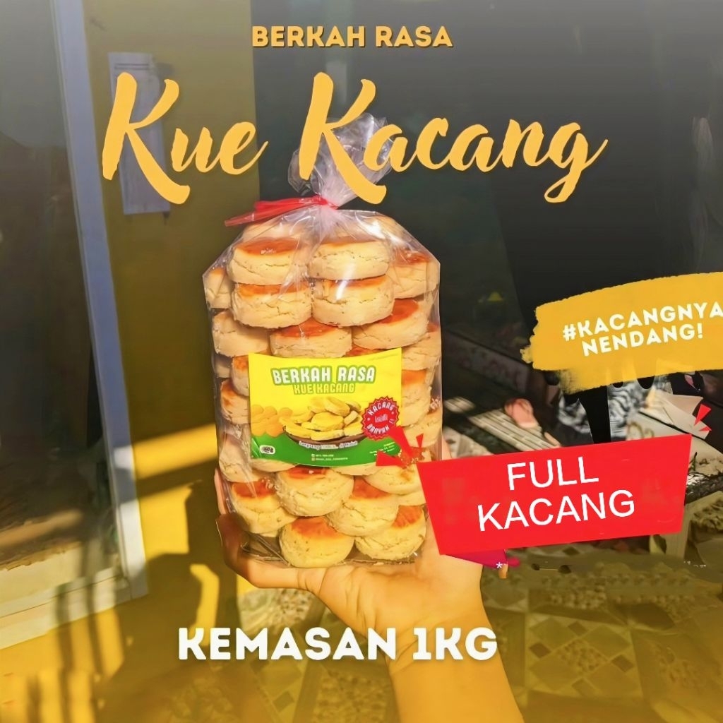 

Kue Kacang Premium 1 KG - Lumer Dimulut Rasa Kacang Lebih Enak Kue Kacang Spesial