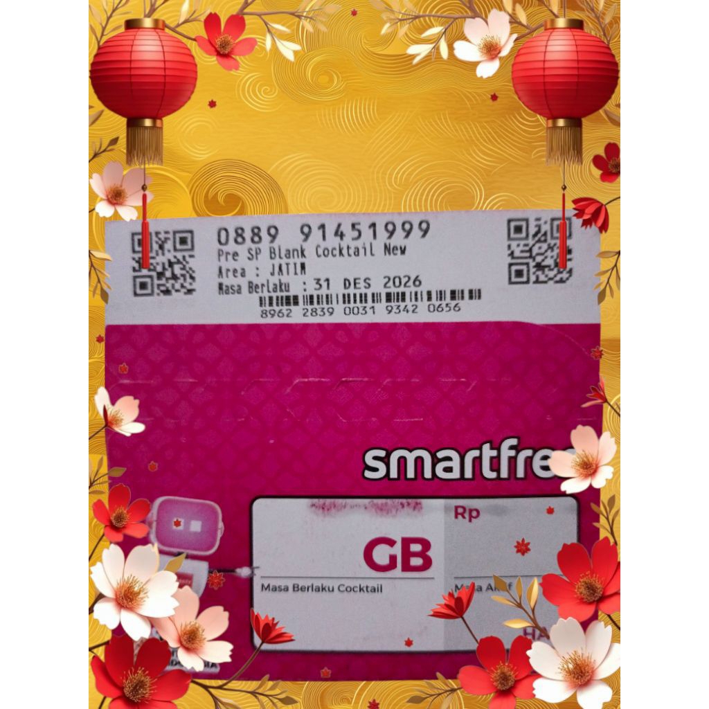 nomor cantik smartfren seri tahun lahir 8899 145 1999